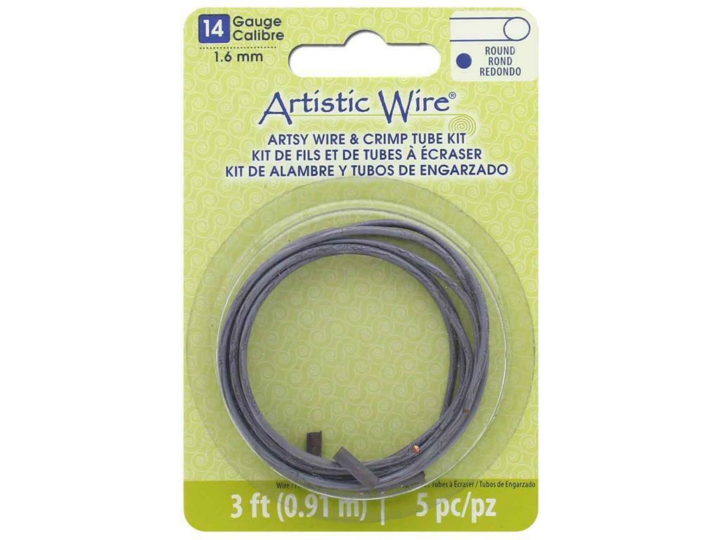Artistic Wire Atw14065  Artsy Wire W Crimps 14ga Mauve 3ft