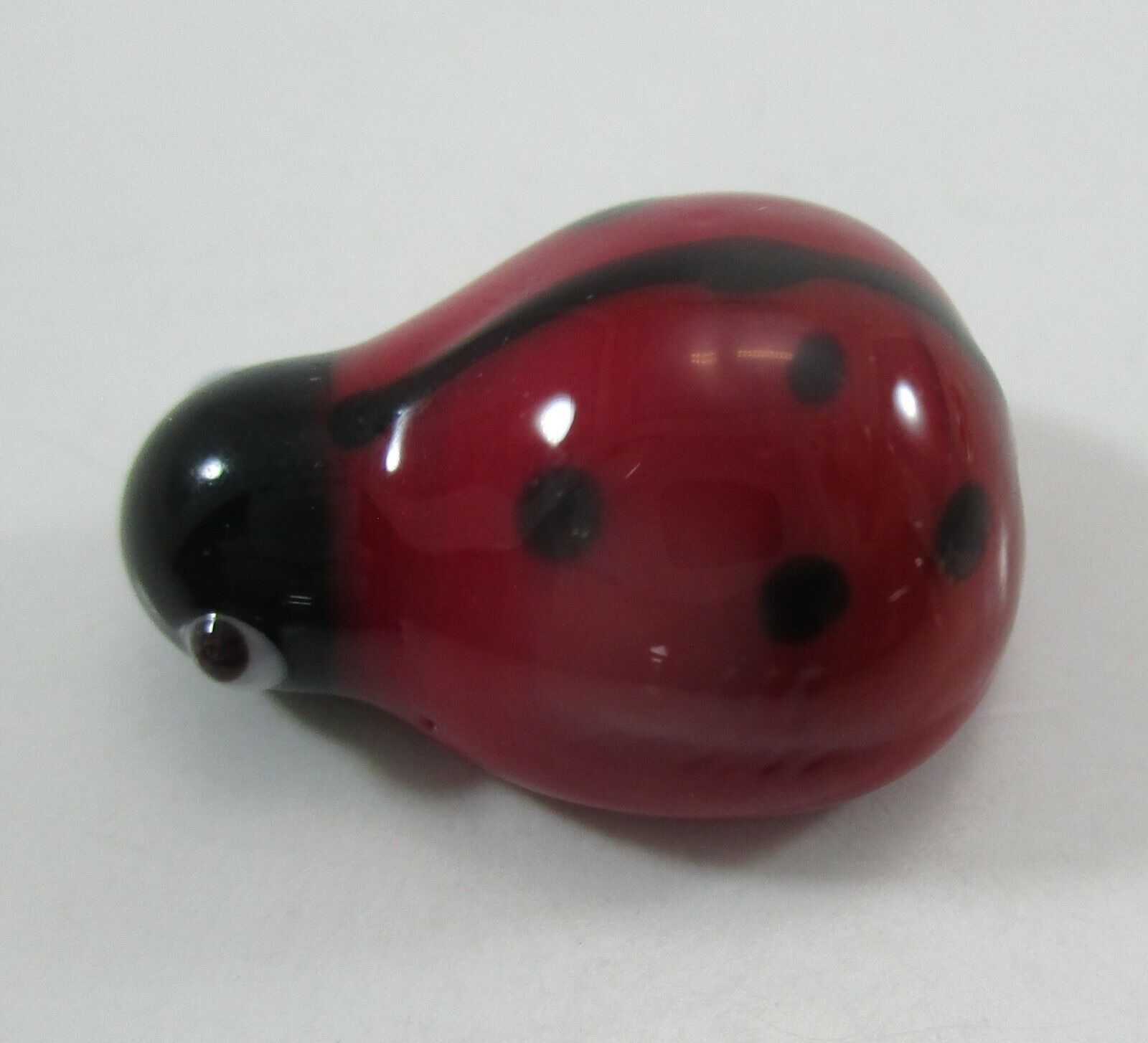 Pd Glass Figurine Tiny Cute Little Lucky Ladybug Miniature Good Luck
