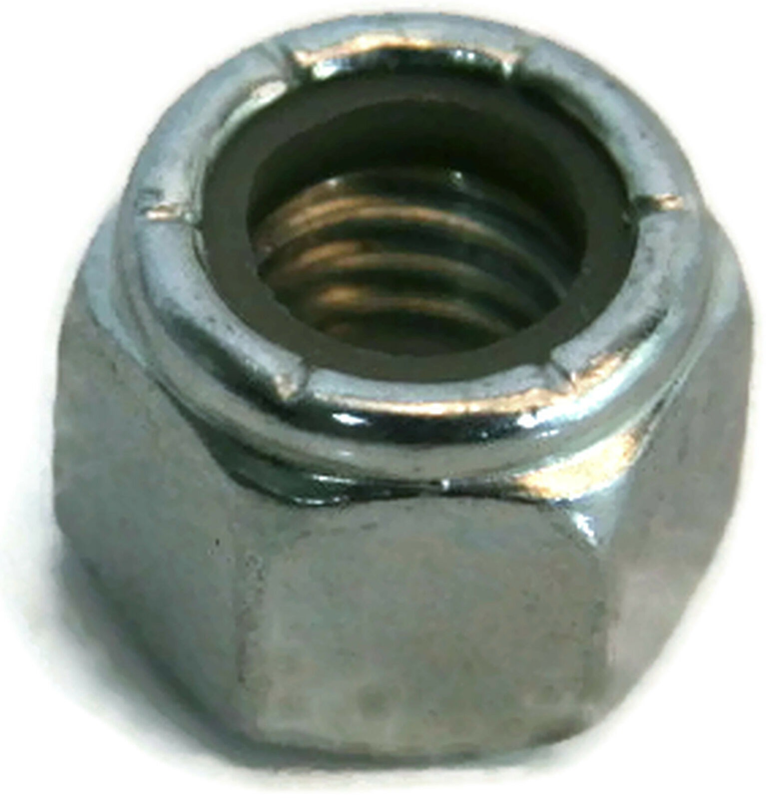 Zinc Plated Steel Nylon Insert Lock Nuts Nylock Inch Sizes #2-56 to 1-1/2