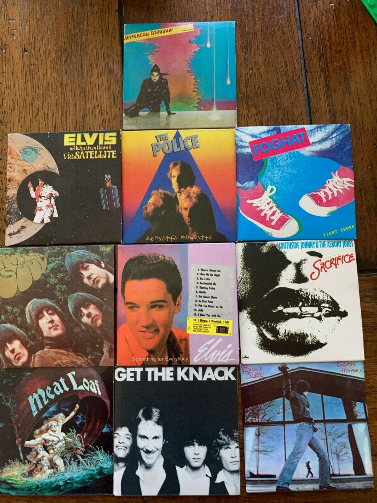 Elvis, Knack, Beatles, Billy Joel, Police Chu Bops Gum Mini Albums (lot Of 10)