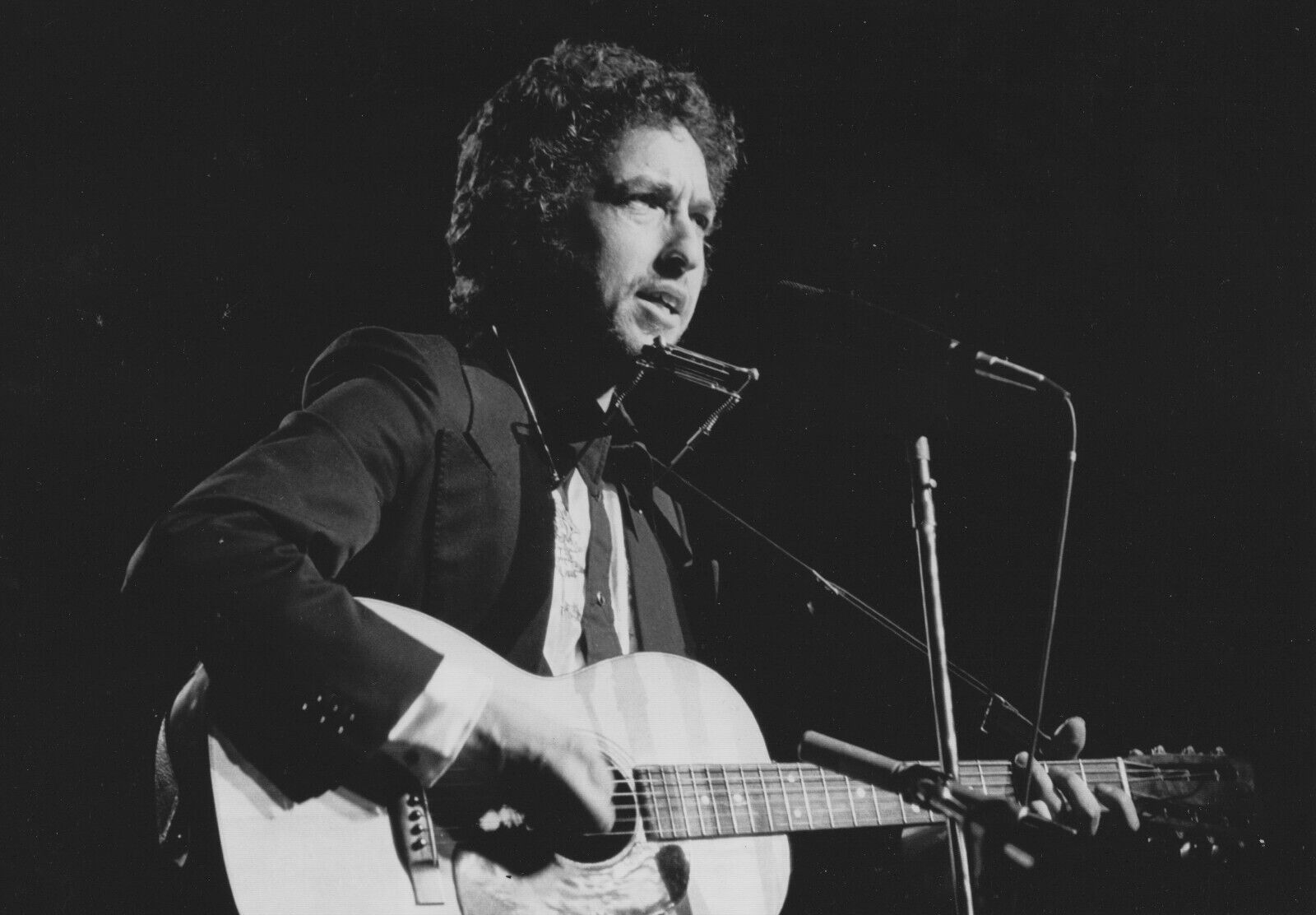 8x10 B&W photo print of Bob Dylan
