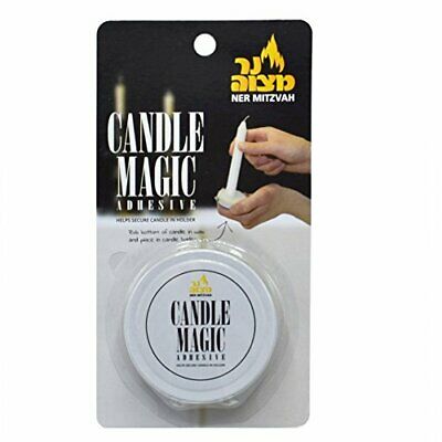 Ner Mitzvah Candle Magic - Candle Wax Adhesive - Candle Glue - Helps Secure C...