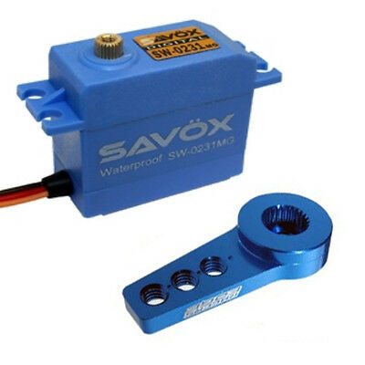 Savox SW-0231MG Waterproof High Torque STD Digital Servo W/FREE ALUMINUM HORN BL