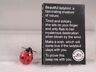 Klima Miniature Porcelain 'lucky Ladybug' W/card  Mini Figurine #k4371  Ret  New