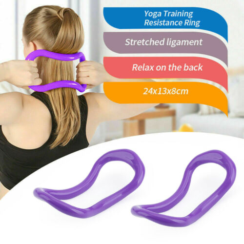 2x Yoga Circle Stretch Resistance Ring Pilates Bodybuilding Fitness Workout DP