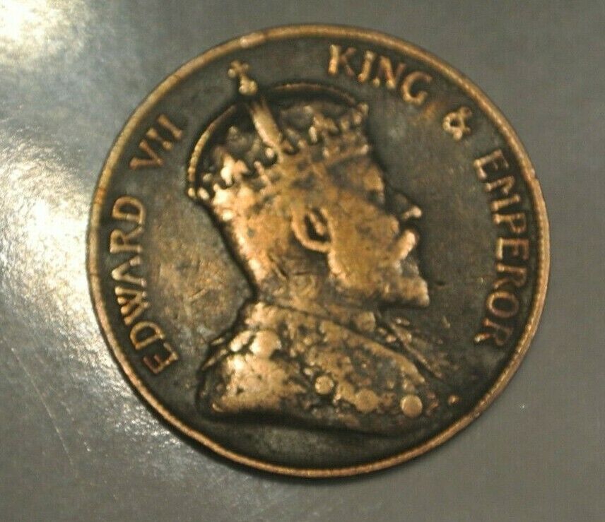 Edward Vii One Cent 1905  Plus Rare   Sèrie