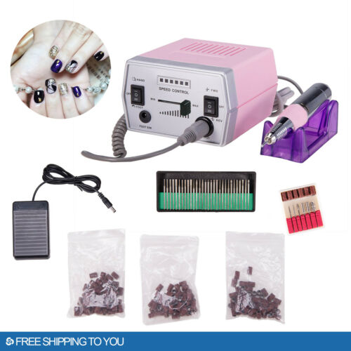 30000 Rpm Professional Electric Nail Drill File Bits Machine Manicure Kit
