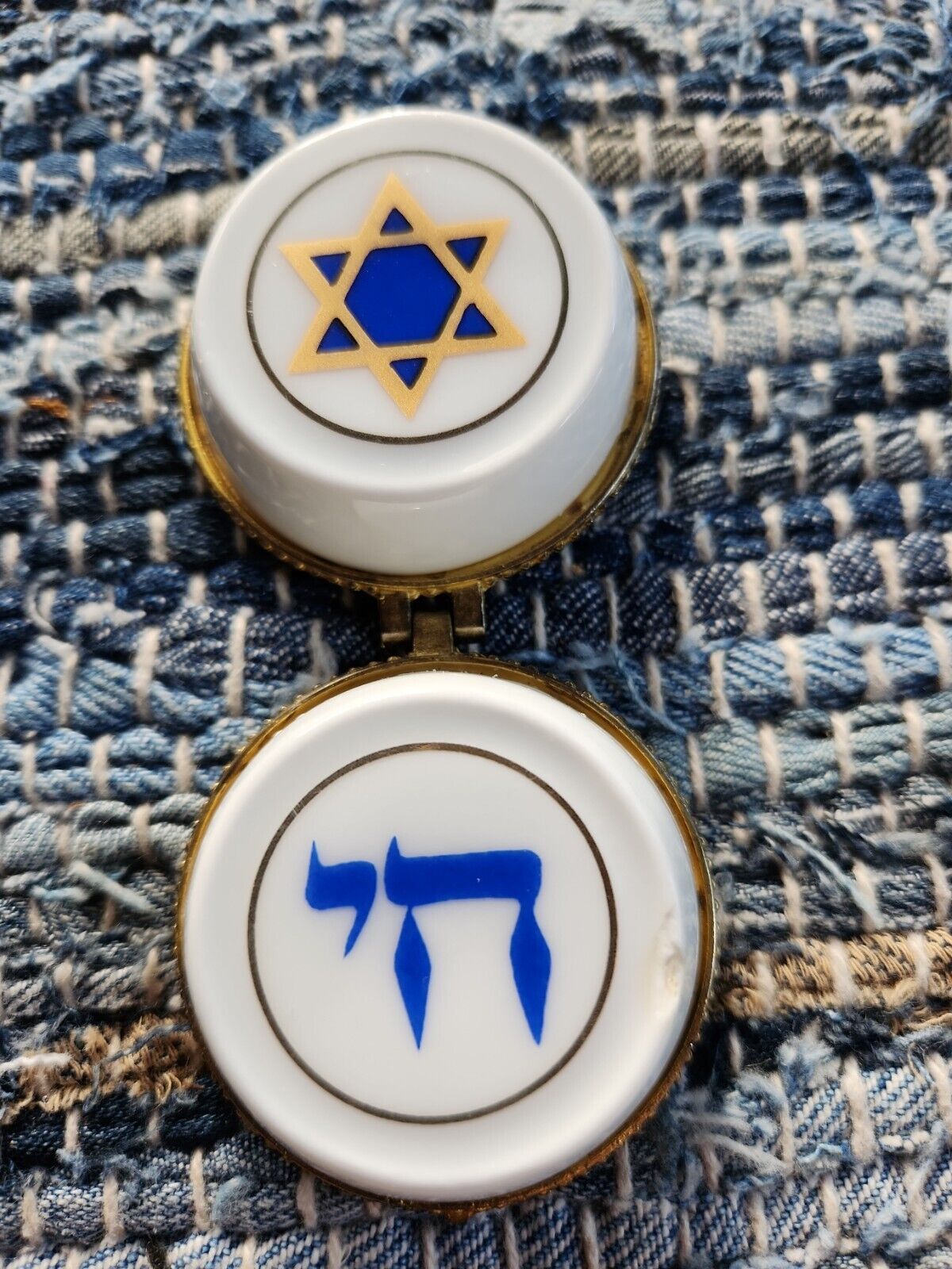 Jewish Shabbat Travel Candle Holders - Shabbat Shalom - Judaica Trinket Box