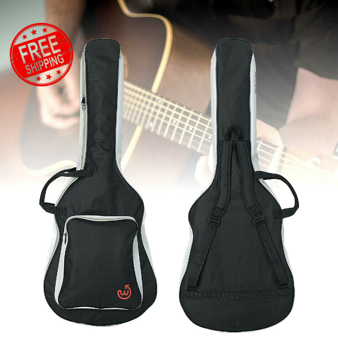 Wayfinder Heavy Duty Padded Acoustic Guitar Case Gig Bag With Backpack Straps