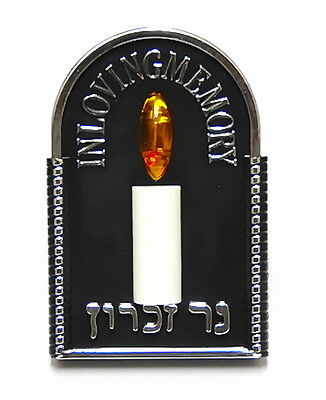 Jewish Electric Memorial Candle *usa Plug* Ner Neshama Yizkor Soul Lamp Yahrzeit
